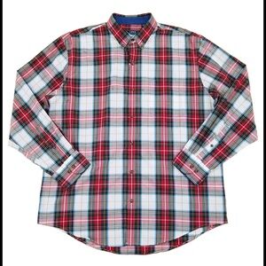 Izod Red Plaid Men's Shirt